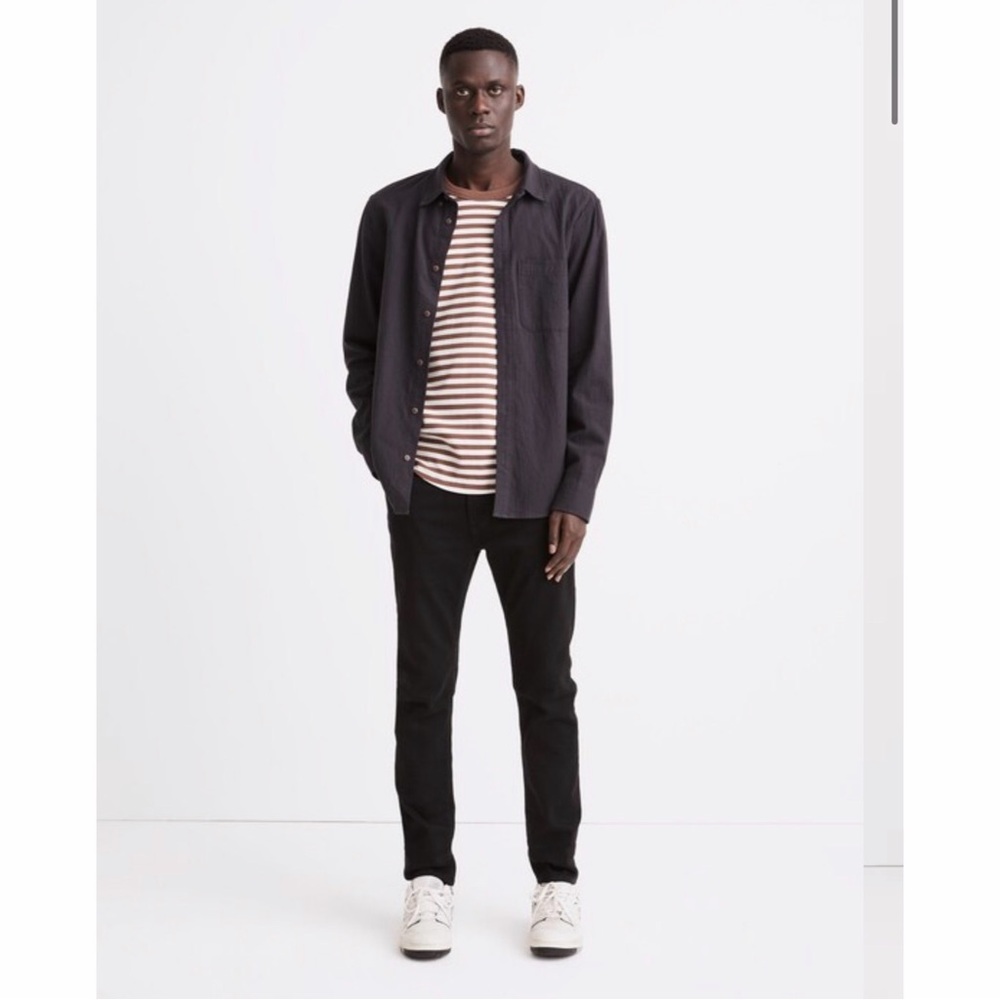NWT Madewell Men's Slim Jeans: COOLMAX® Denim Edition in Black